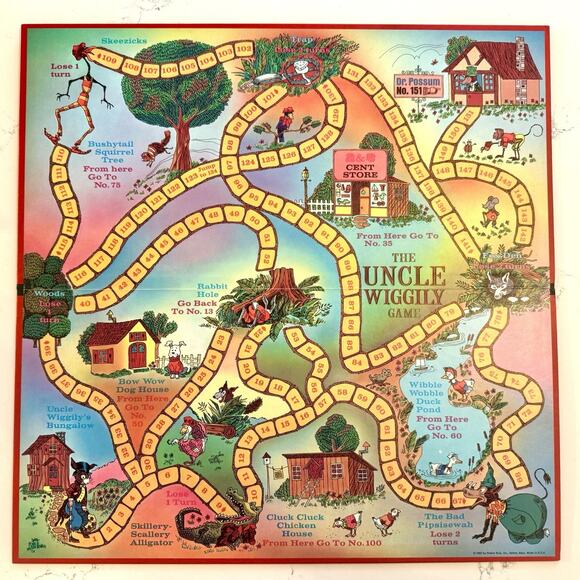 Vintage Uncle Wiggily Board Game — Parker Brothers 1970s Complete Classic - Picture 3 of 11